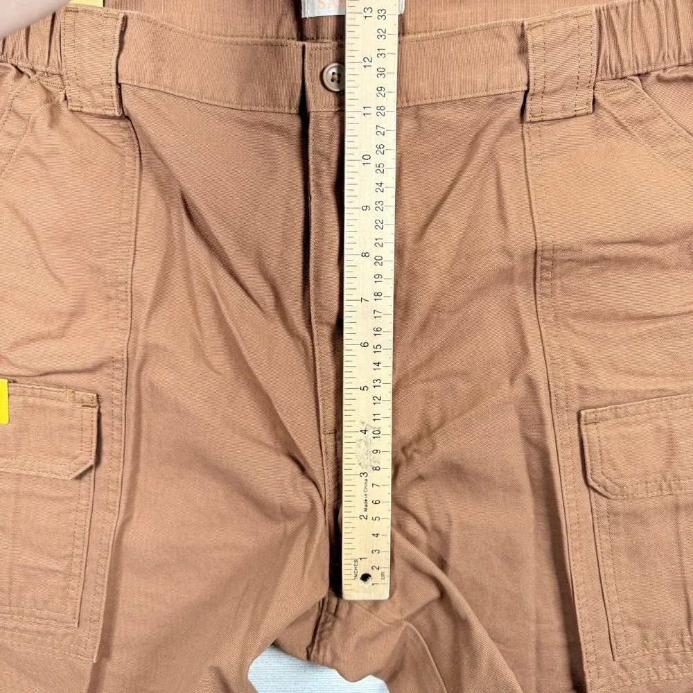 Savane Hiking Cargo Shorts Mens Size 40 Toffee Cotton NEW